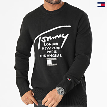 https://laboutiqueofficielle-res.cloudinary.com/image/upload/v1627647047/Desc/Watermark/5logo_tommyhilfiger_watermark.svg Tommy Jeans - Sweat Crewneck Relax Spray 7758 Noir