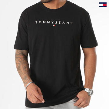 https://laboutiqueofficielle-res.cloudinary.com/image/upload/v1627647047/Desc/Watermark/5logo_tommyhilfiger_watermark.svg Tommy Jeans - Tee Shirt Linear Logo 7993 Noir