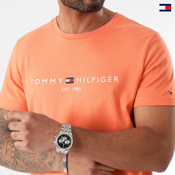 https://laboutiqueofficielle-res.cloudinary.com/image/upload/v1627647047/Desc/Watermark/5logo_tommyhilfiger_watermark.svg Tommy Hilfiger - Tee Shirt Logo 1797 Orange
