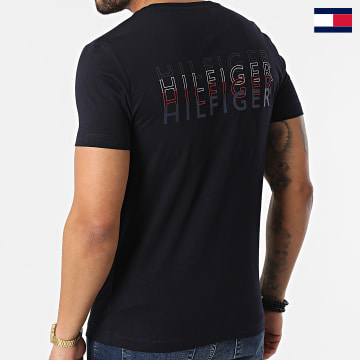 https://laboutiqueofficielle-res.cloudinary.com/image/upload/v1627647047/Desc/Watermark/7logo_tommy_hilfiger.svg Tommy Hilfiger - Tee Shirt Stacked Hilfiger Back Logo 4546 Noir