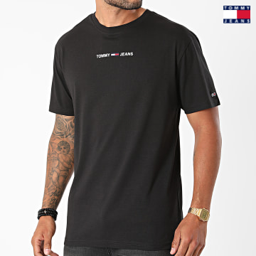 https://laboutiqueofficielle-res.cloudinary.com/image/upload/v1627651009/Desc/Watermark/3logo_tommy_jeans.svg Tommy Jeans - Tee Shirt Small Text 9701 Noir