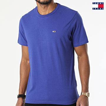 https://laboutiqueofficielle-res.cloudinary.com/image/upload/v1627651009/Desc/Watermark/3logo_tommy_jeans.svg Tommy Jeans - Tee Shirt Classic Jersey 9598 Bleu Roi