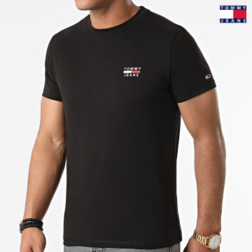 https://laboutiqueofficielle-res.cloudinary.com/image/upload/v1627651009/Desc/Watermark/3logo_tommy_jeans.svg Tommy Jeans - Tee Shirt Chest Logo 0099 Noir
