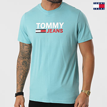 https://laboutiqueofficielle-res.cloudinary.com/image/upload/v1627651009/Desc/Watermark/3logo_tommy_jeans.svg Tommy Jeans - Tee Shirt Corp Logo 0103 Bleu Clair