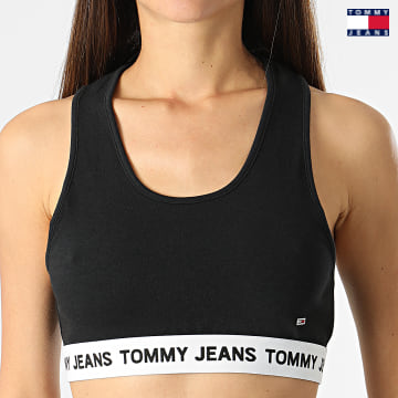 https://laboutiqueofficielle-res.cloudinary.com/image/upload/v1627651009/Desc/Watermark/3logo_tommy_jeans.svg Tommy Jeans - Débardeur Femme Crop Logo 2945 Noir