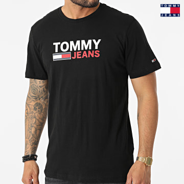 https://laboutiqueofficielle-res.cloudinary.com/image/upload/v1627651009/Desc/Watermark/3logo_tommy_jeans.svg Tommy Jeans - Tee Shirt Corp Logo 5379 Noir