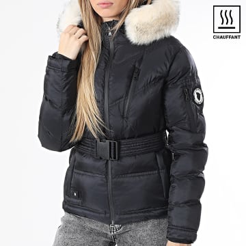 https://laboutiqueofficielle-res.cloudinary.com/image/upload/v1638355265/Desc/Watermark/3watermark_caract%C3%A9ristiques_gamme_marque_associ%C3%A9e_chauffant2.svg Comme Des Loups - Doudoune Chauffante Capuche Fourrure Femme Iron Lady Noir Blanc