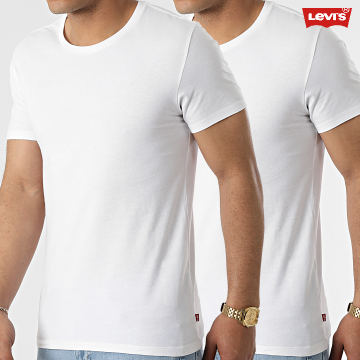 Levi's - Set di 2 camicie girocollo slim 79541 bianco