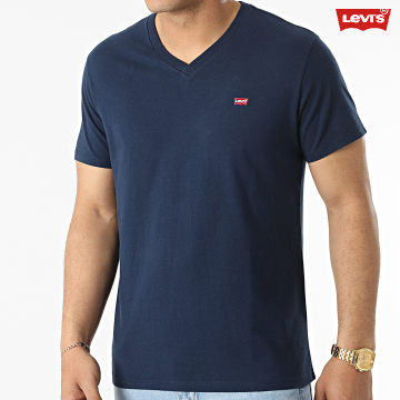 Levi's - Tee Shirt Col V 85641 Bleu Marine