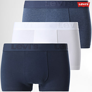 Levi's - Set di 3 boxer 905045001 Bianco Blu Navy