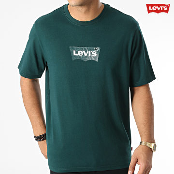 Levi's - Camiseta 16143 Verde Blanco