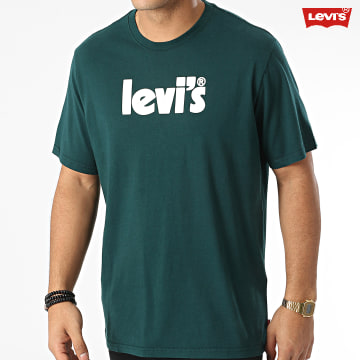Levi's - Maglietta 16143 Verde Bianco