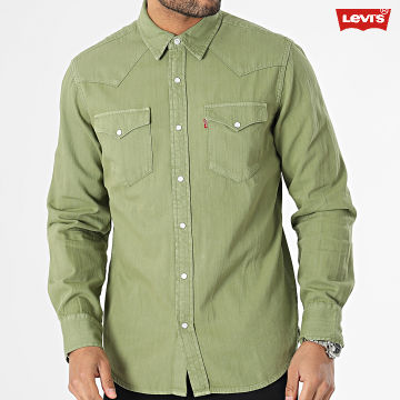 Levi's - Camisa Vaquera Manga Larga 85745 Verde Caqui