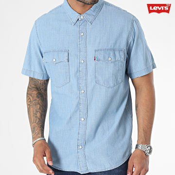 Levi's - A5722 Camicia di jeans a maniche corte con lavaggio blu