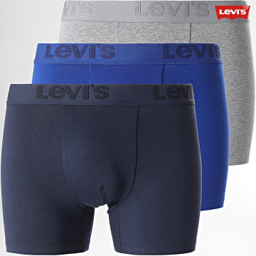 Levi's - Lot De 3 Boxers 905045001 Bleu Marine Gris Bleu Roi