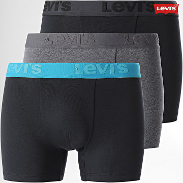 Levi's - Lote de 3 Boxers 905045001 Gris Antracita Negro