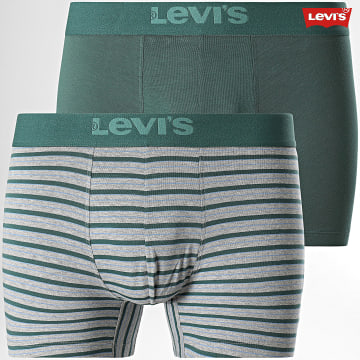 Levi's - Lot De 2 Boxers 701226876 Vert Gris Chiné