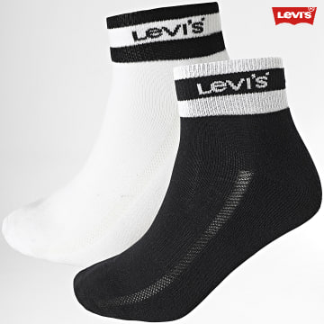 Levi's - Lote de 2 pares de calcetines 701226933 Negro Blanco