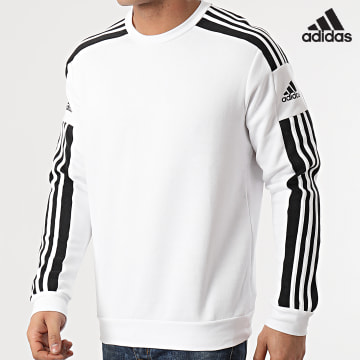 Adidas Sportswear - Felpa girocollo con strisce SQ21 GT6641 Bianco