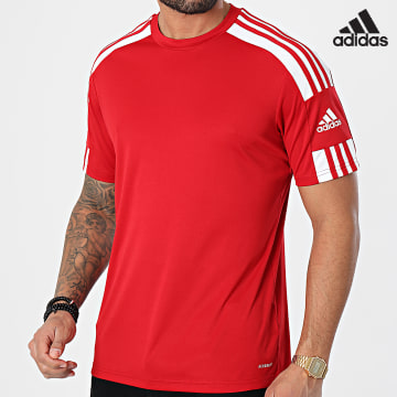 Adidas Performance - Camiseta de Rayas Squad 21 GN5722 Rojo