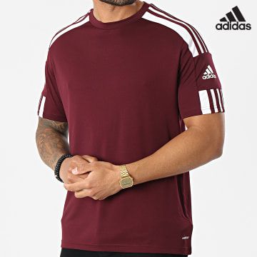 Adidas Sportswear - Tee Shirt De Sport A Bandes Squad 21 GN8091 Bordeaux