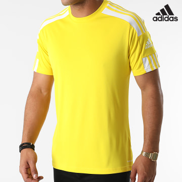 Adidas Performance - Camiseta de Rayas Squad 21 GN5728 Amarillo