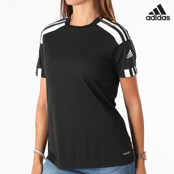 Adidas Sportswear - Maglietta a righe da donna GN5757 Nero
