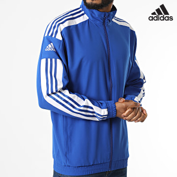 Adidas Sportswear - Giacca con zip a righe GP6445 Blu royal