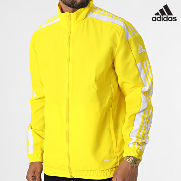 Adidas Sportswear - Giacca con zip a righe GP6448 Giallo