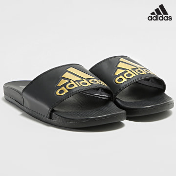 Adidas Performance - Claquettes Adilette Comfort GY1946 Negro Oro
