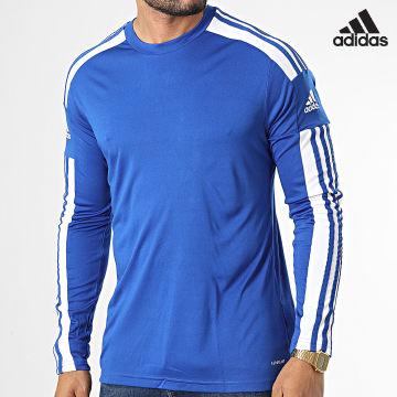 Adidas Sportswear - GK9152 Maglietta King Blue a maniche lunghe con strisce