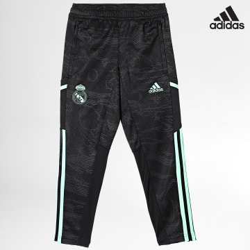 Adidas Performance - Real Madrid HD1203 Pantalón de chándal con banda para niños Negro