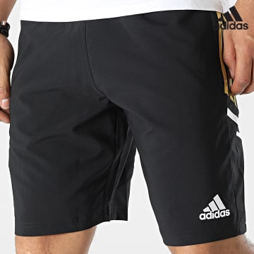 Adidas Performance - Pantalón corto a rayas Juventus H56708 Negro