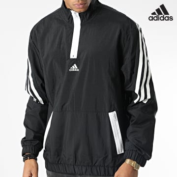 Adidas Sportswear - Coupe-Vent Col Zippé HJ9946 Noir
