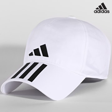 Adidas Sportswear - HT2043 Cappello bianco a 3 strisce