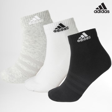 Adidas Sportswear - Set di 3 paia di calzini IC1281 nero bianco grigio erica
