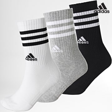 Adidas Sportswear - Set di 3 paia di calzini IC1323 nero bianco grigio erica