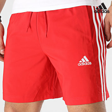 Adidas Sportswear - IC1486 Pantaloncini da jogging a fascia rossi