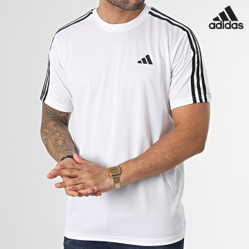 Adidas Performance - IB8151 Camiseta de rayas blanca