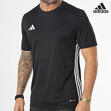 Adidas Performance - Camiseta a rayas H44529 Negro