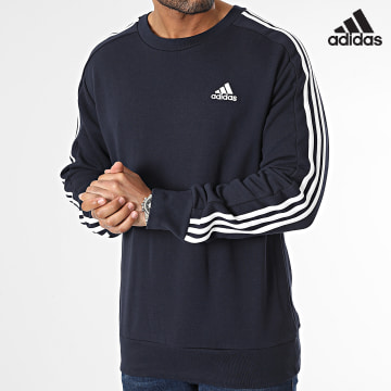 Adidas Sportswear - Sweat Crewneck A Bandes 3 Stripes IC9318 Bleu Marine