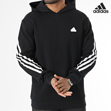 Adidas Sportswear - Sweat Capuche A Bandes 3 Stripes IC6710 Noir