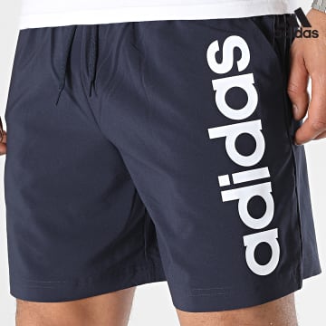 Adidas Sportswear - Pantaloncini da jogging Linear Chelsea IC9442 Blu navy