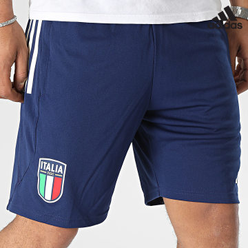 Adidas Sportswear - HS9850 Pantaloncini da jogging a righe blu navy