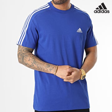 Adidas Sportswear - Tee Shirt A Bande 3 Stripes IC9338 Bleu Roi