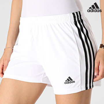Adidas Sportswear - Short Jogging A Bandes Femme Squad 21 GN5784 Blanc