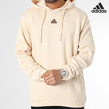 Adidas Sportswear - IC9744 Felpa con cappuccio beige