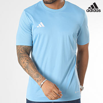 Adidas Performance - Camiseta de rayas IA9145 Azul claro
