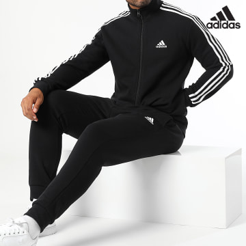 Adidas Sportswear - Tuta da ginnastica con strisce IJ6067 Nero