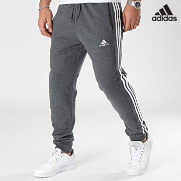Adidas Sportswear - Pantalon Jogging A Bandes 3 Stripes IC9408 Gris Anthracite Chiné